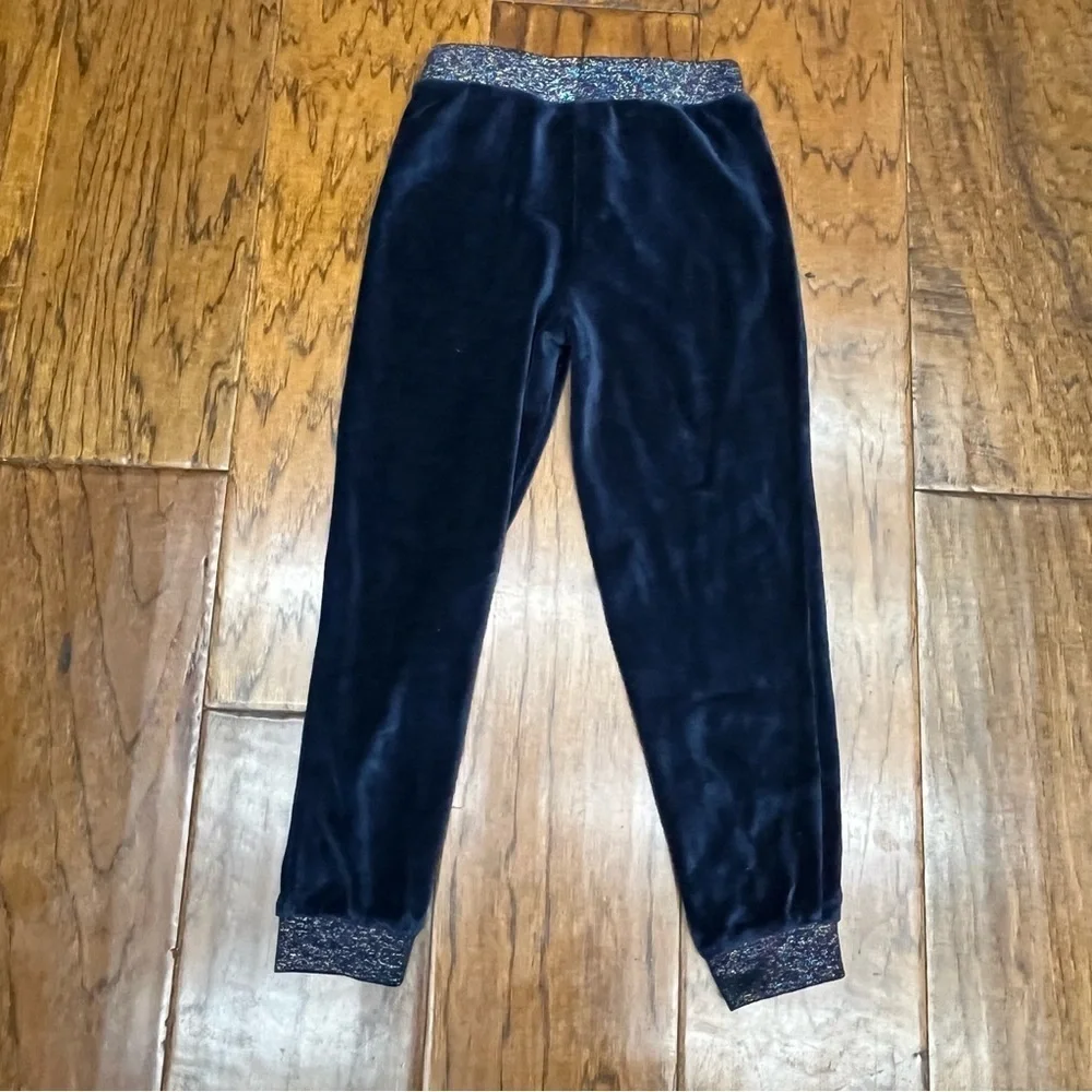 Juicy Couture velour velvet tracksuit with sparkle glitter trim pants